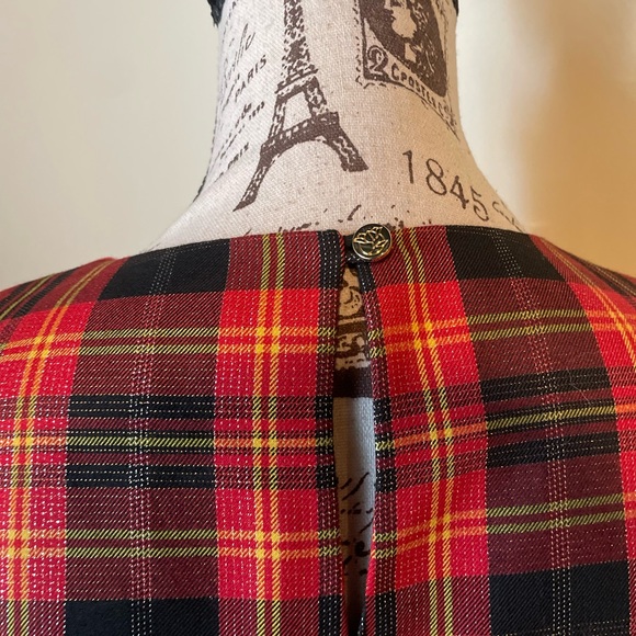~ Draper James Tarten Plaid Shift Dress ~ XS - Picture 4 of 6
